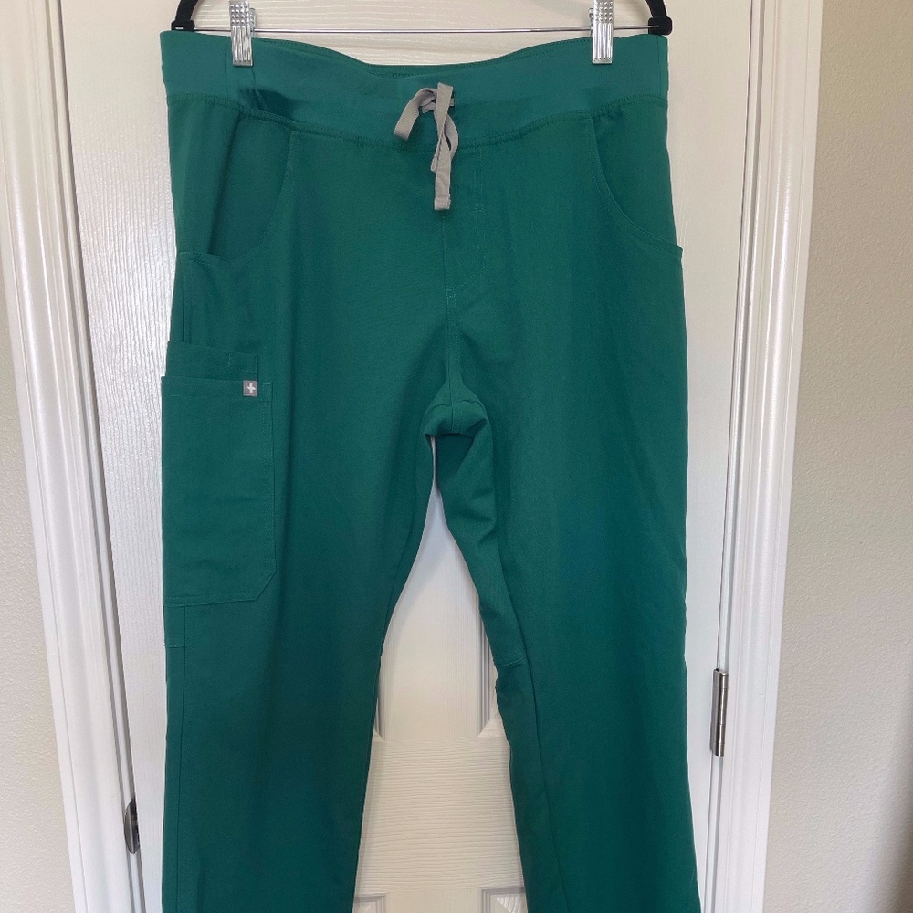 Hunter Green Figs Scrub Pants